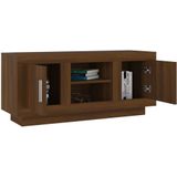 VidaXL Tv-meubel 102x35x45 cm - Bewerkt Hout - Bruineikenkleurig