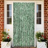 vidaXL-Vliegengordijn-90x220-cm-chenille-groen-en-wit