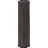 vidaXL Vloerkleed rechthoekig 70x1000 cm bamboe donkerbruin
