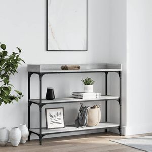 vidaXL-Wandtafel-met-schappen-100x30x80-cm-grijs-sonoma-eikenkleurig