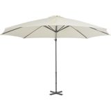 vidaXL Zweefparasol met aluminium paal 300 cm zandkleurig