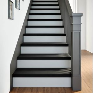 vidaXL Traptreden 8 st 70x25x2 cm massief eikenhout donkerbruin