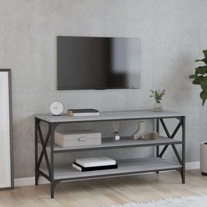 vidaXL-Tv-meubel-100x40x50-cm-bewerkt-hout-grijs-sonoma-eikenkleurig