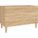 vidaXL Platenkast 74,5x38x48 cm bewerkt hout sonoma eikenkleurig