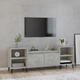 VidaXL TV-meubel 160x35x55 cm - Bewerkt Hout - Betongrijs