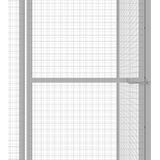 vidaXL Kattenkooi 3x1,5x1,5 m gegalvaniseerd staal