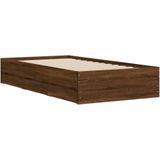 vidaXL Bedframe met lades bewerkt hout bruin eikenkleurig 90x200 cm