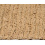 vidaXL Vloerkleed rechthoekig 160x230 cm jute naturel