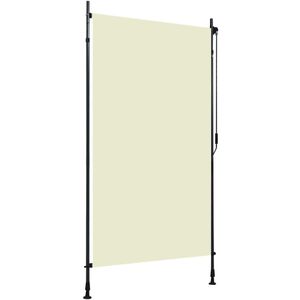 vidaXL Rolgordijn voor buiten 120x270 cm crème