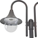 VidaXL Paalverlichting Tuin E27 220 cm Aluminium Brons 2-delig