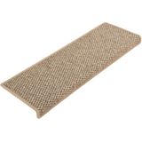 vidaXL-Trapmatten-zelfklevend-15-st-sisal-look-65x21x4-cm-donkerbeige