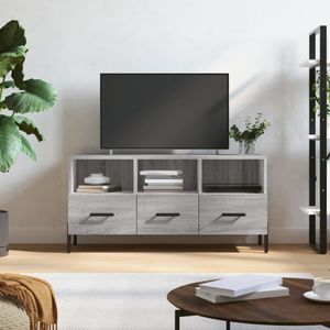 VidaXL Tv-meubel 102x36x50 cm Bewerkt Hout Grijs Sonoma Eiken