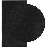 vidaXL-Vloerkleed-HUARTE-laagpolig-zacht-wasbaar-60x110-cm-zwart