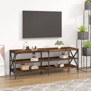 vidaXL-Tv-meubel-140x40x50-cm-bewerkt-hout-gerookt-eikenkleurig