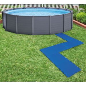 Intex Zwembadbodembeschermers 8 st 50x50 cm blauw