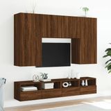 vidaXL Tv-wandmeubel 100x30x30 cm bewerkt hout bruin eikenkleur