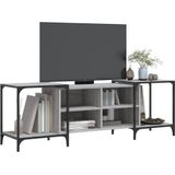 vidaXL Tv-meubel 153x37x50 cm bewerkt hout grijs sonoma eikenkleurig