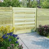 VidaXL Poort 100x100 cm Geïmpregneerd Grenenhout Groen