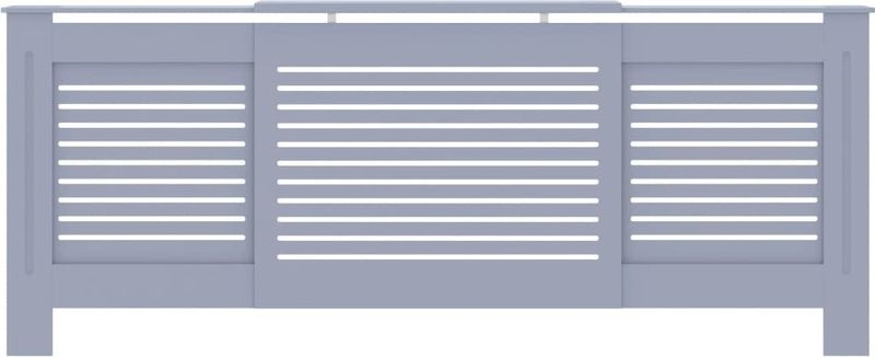 vidaXL Radiatorombouw 205 cm MDF grijs