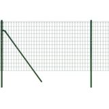 vidaXL Draadgaashek 1,1x10 m gegalvaniseerd staal groen