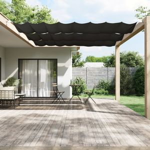 vidaXL - Luifel - verticaal - 180x1000 - cm - oxford - stof - antracietkleurig