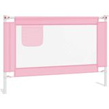 vidaXL Bedhekje peuter 100x25 cm stof roze