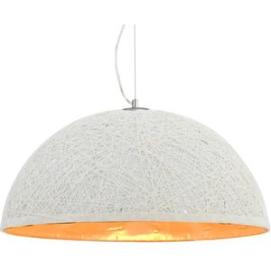 vidaXL Hanglamp E27 Ø50 cm wit en goud