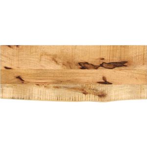 vidaXL Tafelblad met natuurlijke rand 90x30x2,5 cm massief mangohout