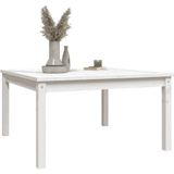 vidaXL Tuintafel 82,5x82,5x45 cm massief grenenhout wit