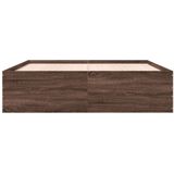 vidaXL Bedframe bewerkt hout bruin eikenkleur 180x200 cm