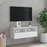 vidaXL Tv-wandmeubel 80x30x30 cm bewerkt hout wit