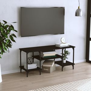 VidaXL TV-meubel 102x35x45,5 cm - Bewerkt Hout Zwart