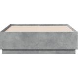 vidaXL Bedframe bewerkt hout betongrijs 135x190 cm