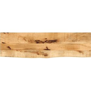 vidaXL Tafelblad met natuurlijke rand 120x20x3,8 cm massief mangohout