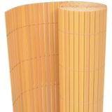 VidaXL Dubbelzijdige PVC Tuinafscheiding 90x300 cm - Geel