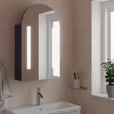VidaXL-Badkamerkast-met-spiegel-en-LED-gebogen-42x13x70-cm-grijs