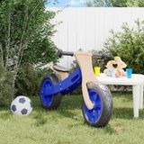 vidaXL Loopfiets voor kinderen met luchtbanden blauw