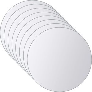 vidaXL 16 st Spiegeltegels rond glas