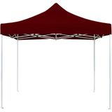 vidaXL Partytent professioneel inklapbaar 2x2 m aluminium bordeauxrood