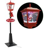 vidaXL Straatlantaarn met kerstman LED 180 cm