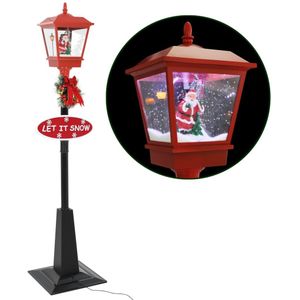 vidaXL Straatlantaarn met kerstman LED 180 cm