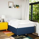 vidaXL Bedframe zonder matras 120x200 cm stof blauw