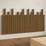 vidaXL Hoofdbord wandmontage 159,5x3x80 cm grenenhout honingbruin