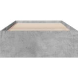 vidaXL Bedframe met lades bewerkt hout betongrijs 90x190 cm