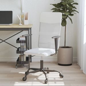 vidaXL-Kantoorstoel-verstelbare-hoogte-mesh-en-kunstleer-wit