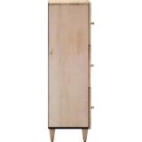 vidaXL Hoge kast 40x33x110 cm massief mangohout