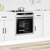 vidaXL - Ovenkast - Lucca - bewerkt - hout - wit