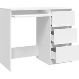 vidaXL Bureau 90x45x76 cm spaanplaat wit