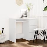 vidaXL Bureau 90x45x76 cm spaanplaat wit