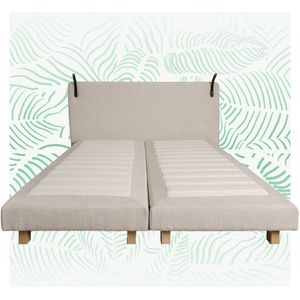 Tuur Boxspring 160x210cm - Beige - met LED lichten